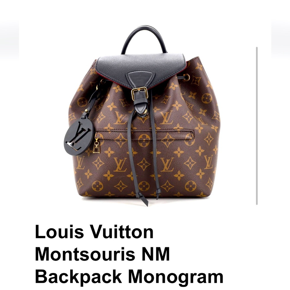 Louis Vuitton Montsouris NM Backpack Monogram Canvas with Leather PM